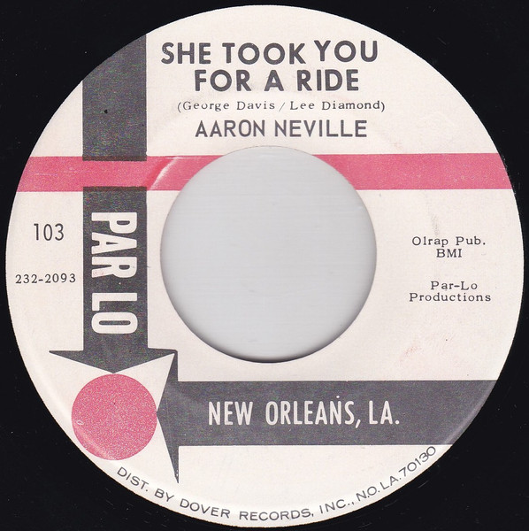 Aaron Neville - She Took You For A Ride / Space Man (7", Single) (Very Good Plus (VG+)) - Image 3