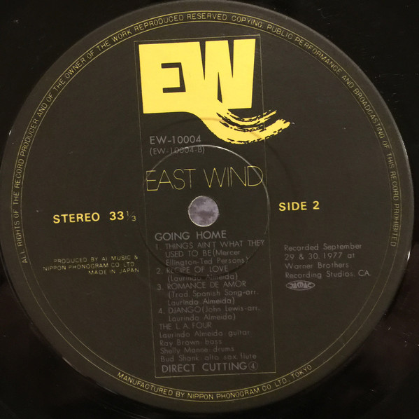 The L.A. Four* - Going Home (LP, Album, Lam) (Very Good Plus (VG+)) - Image 5