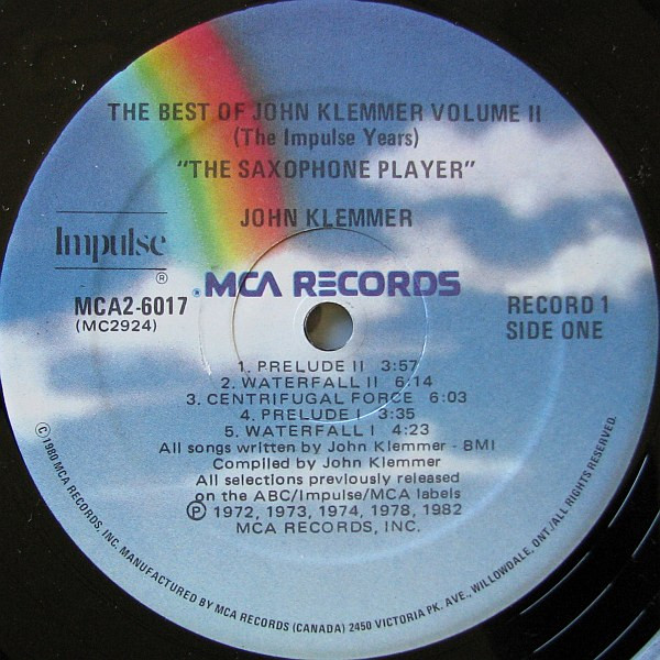 John Klemmer - The Best Of John Klemmer Volume II (The Impulse Years) The Saxophone Player (2xLP, Comp) (Near Mint (NM or M-)) - Image 3