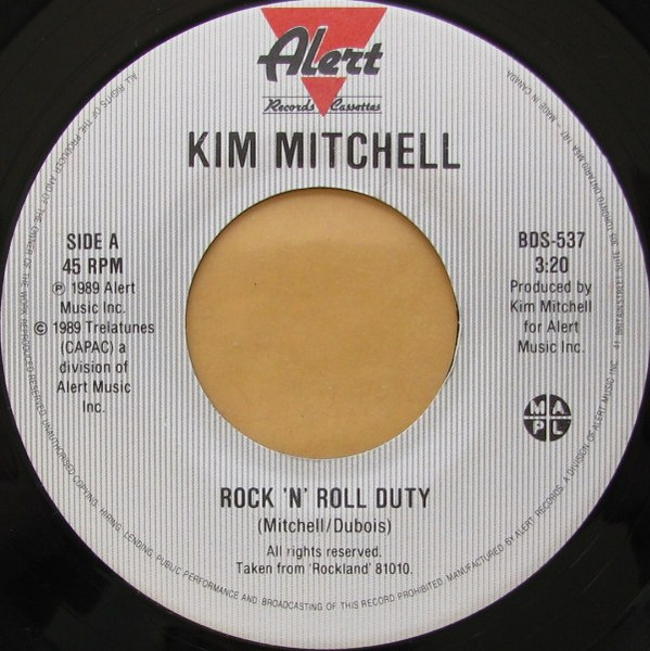 Kim Mitchell - Rock N Roll Duty (7", Single) (Near Mint (NM or M-)) - Image 3
