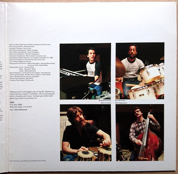 John Klemmer - Finesse (LP, Album) (Very Good Plus (VG+)) - Image 3
