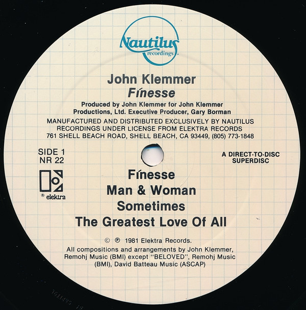 John Klemmer - Finesse (LP, Album) (Very Good Plus (VG+)) - Image 5