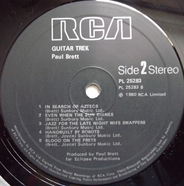 Paul Brett - Guitar Trek (LP, Album) (Very Good Plus (VG+)) - Image 4