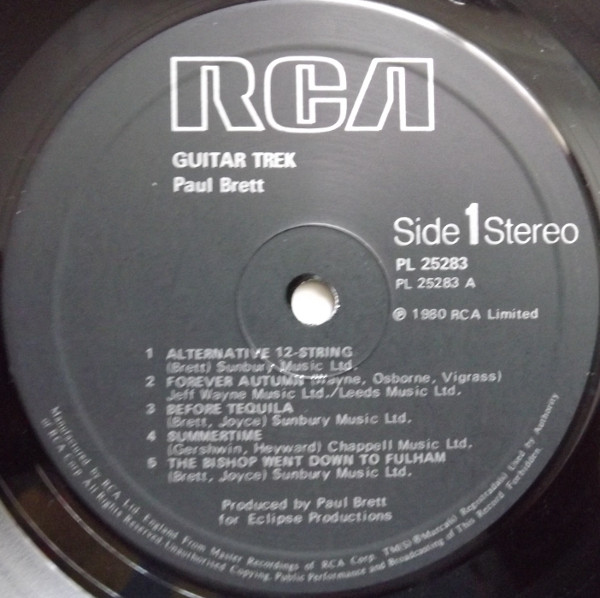 Paul Brett - Guitar Trek (LP, Album) (Very Good Plus (VG+)) - Image 3