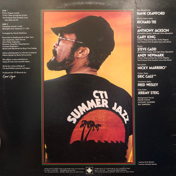 Hank Crawford - Hank Crawford's Back (LP, Album) (Very Good Plus (VG+)) - Image 2