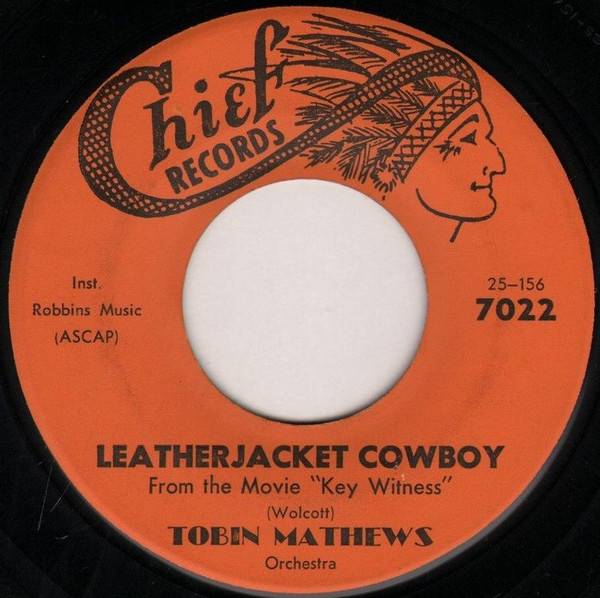 Tobin Matthews - Ruby Duby Du / Leatherjacket Cowboy (7", Ora) (Near Mint (NM or M-)) - Image 2