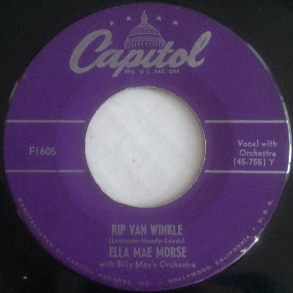 Ella Mae Morse - Rip Van Winkle (7", Single, RP) (Very Good Plus (VG+))