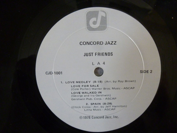 LA4 - Just Friends (LP, Album, Ltd, Dir) (Very Good Plus (VG+)) - Image 2