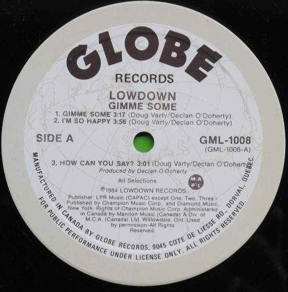 Lowdown (7) - Gimme Some (12", EP) (Near Mint (NM or M-)) - Image 3
