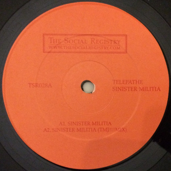 Telepathe - Sinister Militia (12") (Very Good Plus (VG+)) - Image 2
