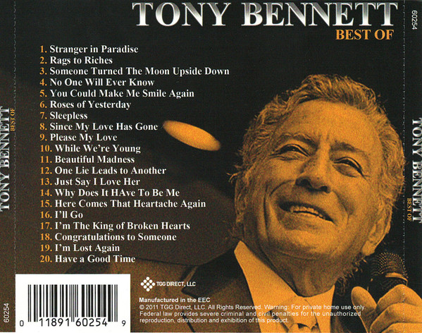 Tony Bennett - Tony Bennett Best Of (CD, Album, Comp) (Mint (M)) - Image 2