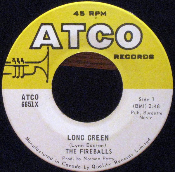 The Fireballs - Long Green / Light In The Window (7", Single) (Near Mint (NM or M-))