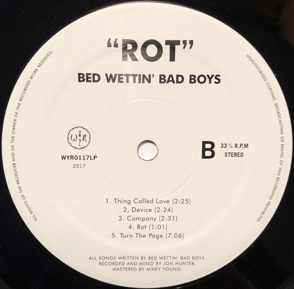 Bed Wettin' Bad Boys - Rot (LP, Album) (Near Mint (NM or M-)) - Image 4
