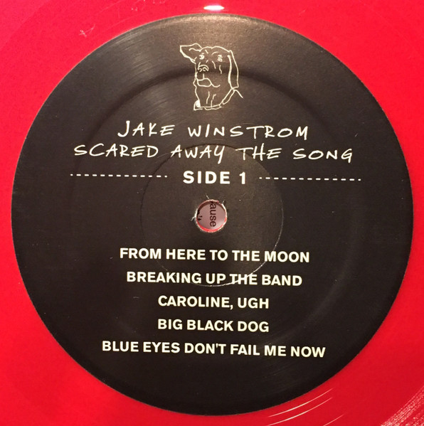 Jake Winstrom - Scared Away The Song (LP, Album, Red) (Very Good Plus (VG+)) - Image 5