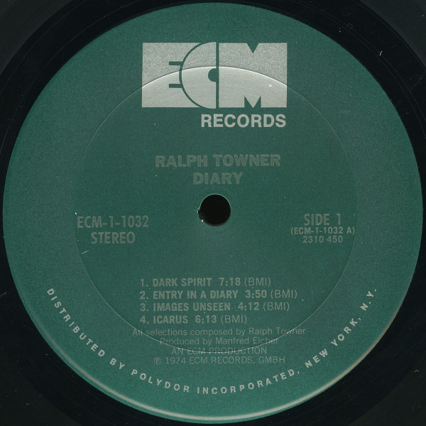 Ralph Towner - Diary (LP, Album) (Very Good Plus (VG+)) - Image 3