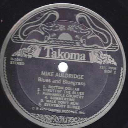 Mike Auldridge - Blues And Blue Grass (LP, Album) (Very Good Plus (VG+)) - Image 4