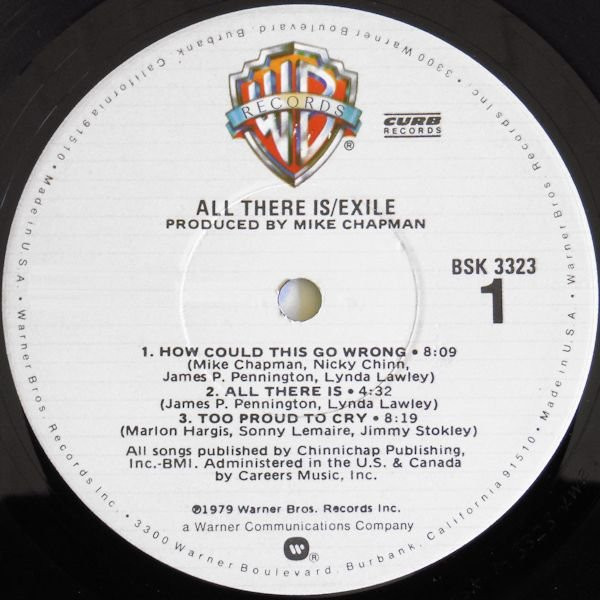 Exile (7) - All There Is (LP, Album, Jac) (Mint (M)) - Image 3