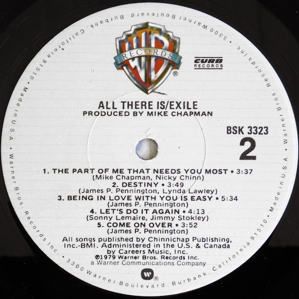 Exile (7) - All There Is (LP, Album, Jac) (Mint (M)) - Image 4