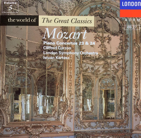Wolfgang Amadeus Mozart - Clifford Curzon, London Symphony Orchestra, István Kertész - Piano Concertos 23 & 24 (CD, RM) (Near Mint (NM or M-))