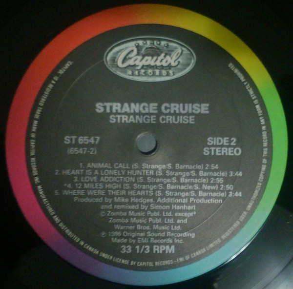 Strange Cruise - Strange Cruise (LP, Album) (Mint (M)) - Image 4