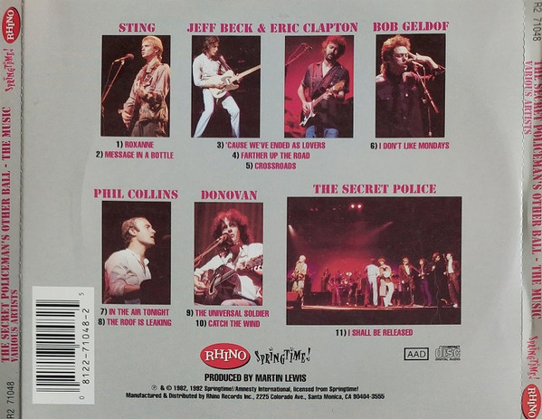 Various - The Secret Policeman's Other Ball - The Music (CD, Album, RE, RM) (Near Mint (NM or M-)) - Image 4