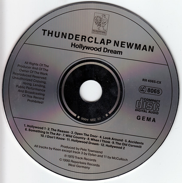 Thunderclap Newman - Hollywood Dream (CD, Album, RE) (Near Mint (NM or M-)) - Image 4