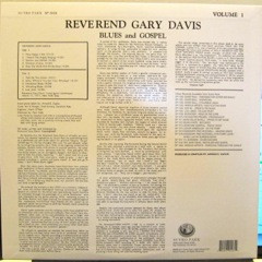 Alternative view of Rev. Gary Davis - New Blues And Gospel (LP, Album, RE, 180) (Very Good Plus (VG+))