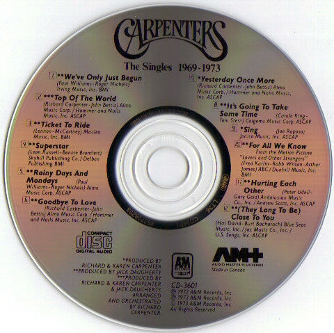 Carpenters - The Singles 1969-1973 (CD, Album, Comp, RE) (Mint (M)) - Image 4
