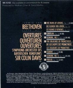 Alternative view of Beethoven*, Sir Colin Davis, Symphonie-Orchester Des Bayerischen Rundfunks - Overtures (CD) (Near Mint (NM or M-))