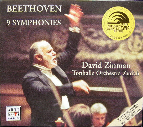 Beethoven*, David Zinman, Tonhalle Orchestra Zurich* - 9 Symphonies (5xCD + Box) (Near Mint (NM or M-))
