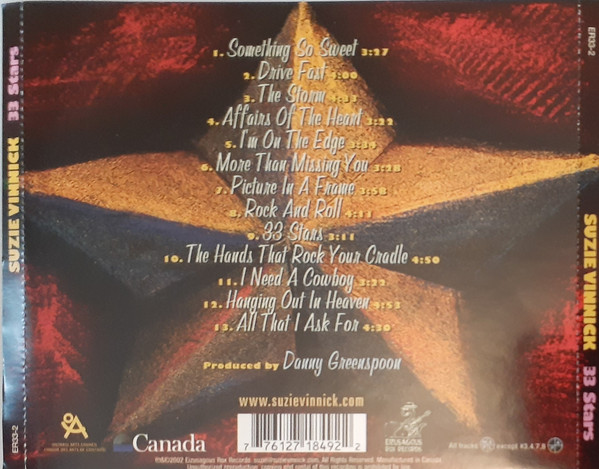 Suzie Vinnick - 33 Stars (CD, Album) (Mint (M)) - Image 2