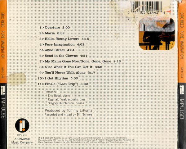 Eric Reed - Pure Imagination (CD, Album, Dig) (Near Mint (NM or M-)) - Image 2