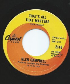 Alternative view of Glen Campbell - I Wanna Live / That's All That Matters (7") (Near Mint (NM or M-))