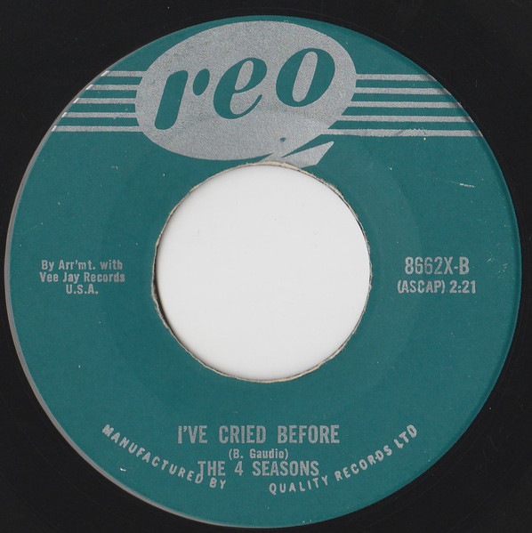The Four Seasons - Sherry (7", Single) (Near Mint (NM or M-)) - Image 2
