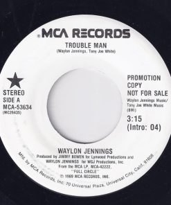 Waylon Jennings - Trouble Man (7", Promo) (Near Mint (NM or M-))