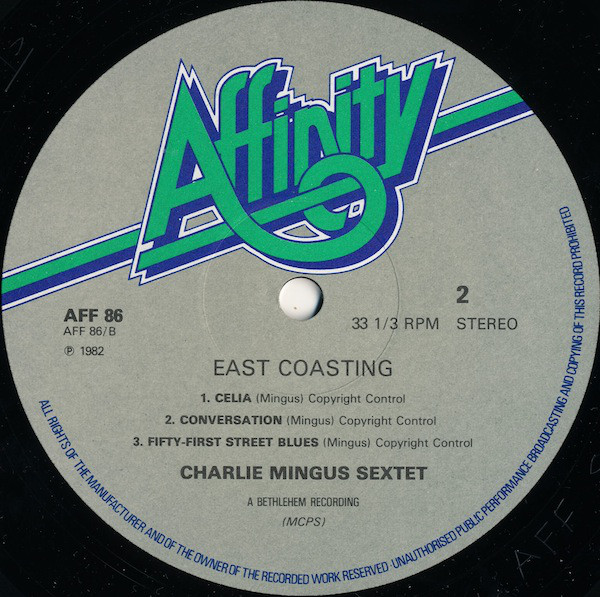 Charles Mingus Sextet - East Coasting (LP, Album, RE) (Near Mint (NM or M-)) - Image 3
