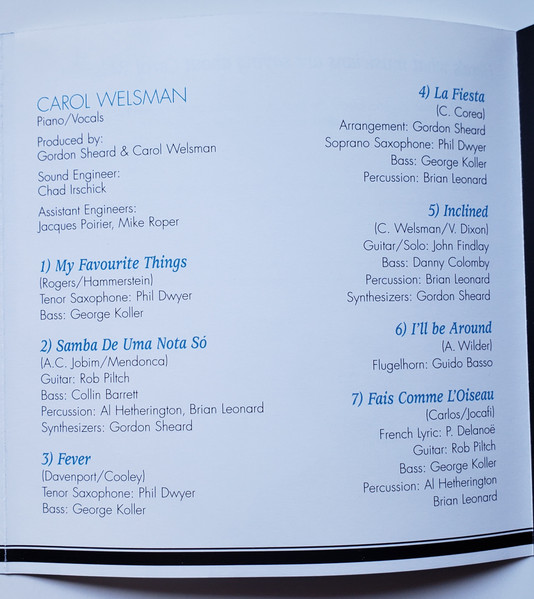 Carol Welsman - Inclined (CD, Album) (Near Mint (NM or M-)) - Image 3