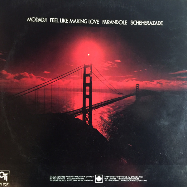 Hubert Laws - The San Francisco Concert (LP, Album, Gat) (Near Mint (NM or M-)) - Image 2