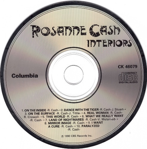 Rosanne Cash - Interiors (CD, Album) (Near Mint (NM or M-)) - Image 3