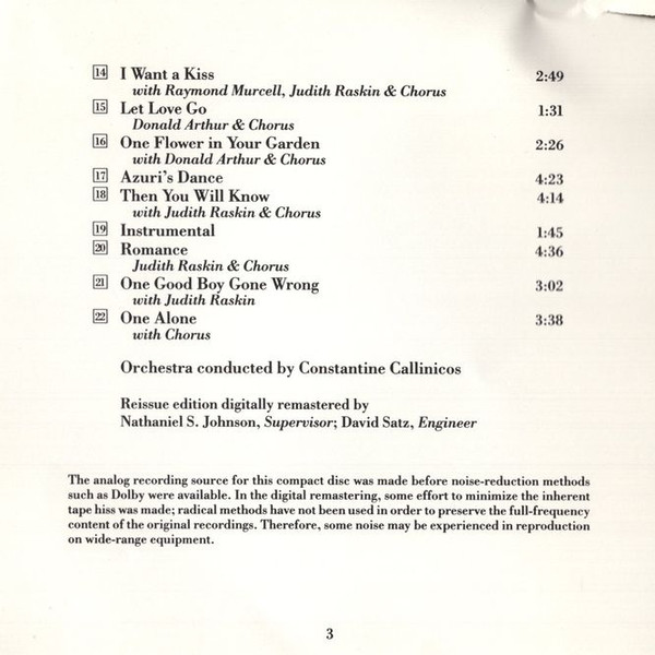 Mario Lanza - Sings Songs From The Student Prince & The Desert Song (CD, Album, Comp, RM) (Near Mint (NM or M-)) - Image 5