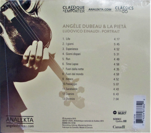 Angèle Dubeau & La Pietà / Ludovico Einaudi - Ludovico Einaudi: Portrait (CD, Album) (Near Mint (NM or M-)) - Image 3