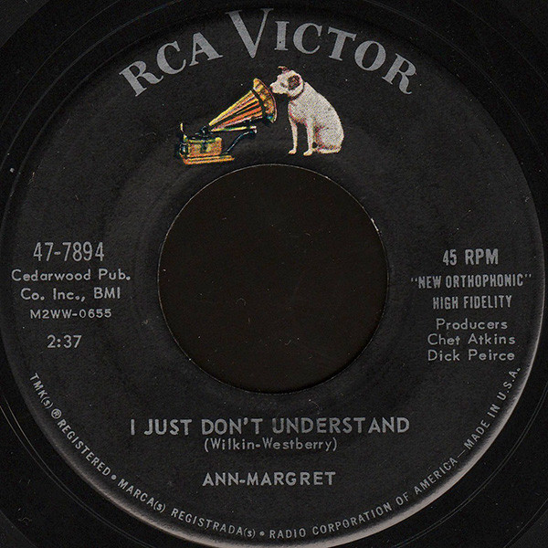 Ann Margret - I Just Don't Understand (7", Single, Ind) (Near Mint (NM or M-))