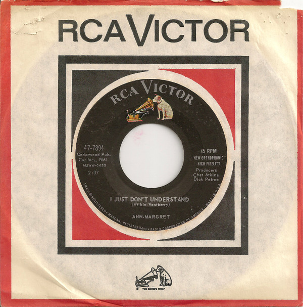 Ann Margret - I Just Don't Understand (7", Single, Ind) (Near Mint (NM or M-)) - Image 3