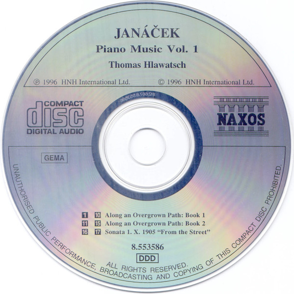 Thomas Hlawatsch, Leoš Janáček - Piano Music Vol. 1 (CD, Album) (Near Mint (NM or M-)) - Image 3