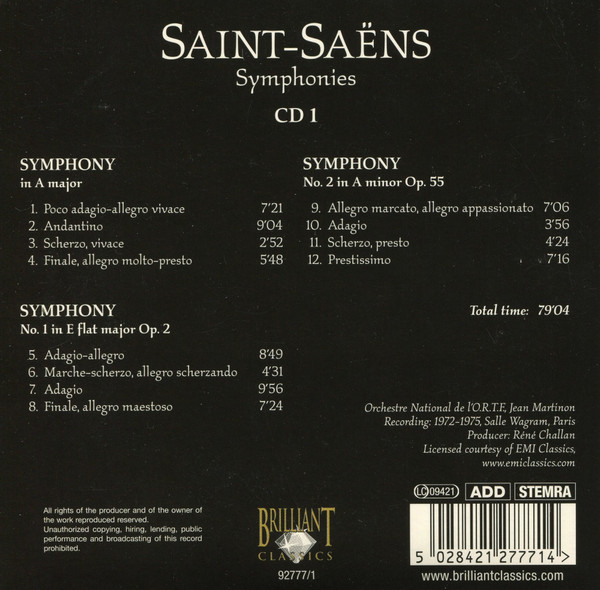 Saint-Saëns* - Symphonies - Piano Concertos - Violin Concertos (6xCD + Box, Comp) (Near Mint (NM or M-)) - Image 4