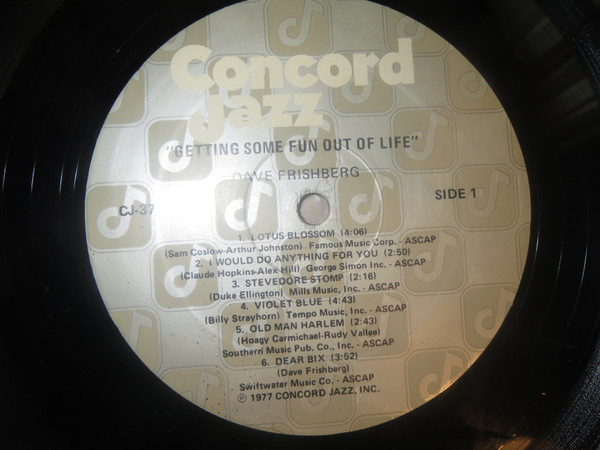 Dave Frishberg - Getting Some Fun Out Of Life (LP, Album, RE) (Near Mint (NM or M-)) - Image 2