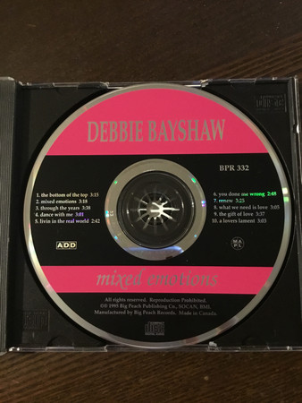 Debbie Bayshaw* - Mixed Emotions (CD, Album) (Mint (M)) - Image 3