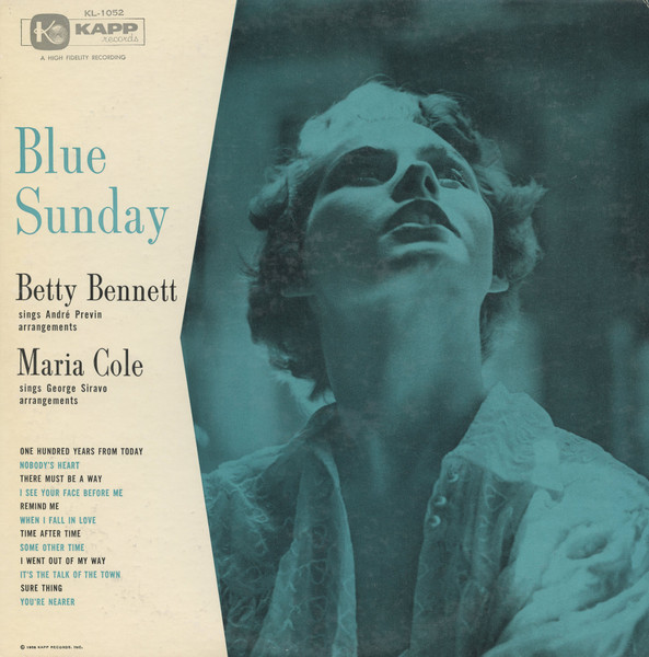 Betty Bennett, Maria Cole - Blue Sunday (LP, Comp) (Very Good (VG))