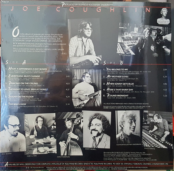 Joe Coughlin - Joe Coughlin (LP, Album) (Near Mint (NM or M-)) - Image 2