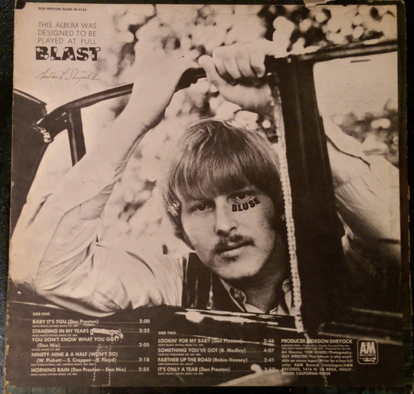Don Preston (2) - Bluse (LP, Album, Promo) (Mint (M)) - Image 2